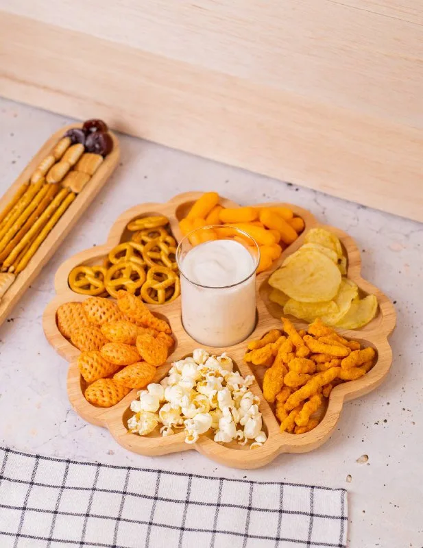 اردو خوری چوبی رابر طرح گل کد 3340
