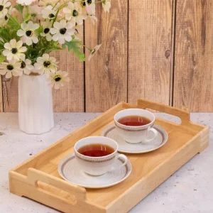سینی مستیل دسته دار ساده رابر کد 2219