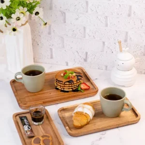 سینی کافه چوبی اکاسیا(3 مدل متنوع)