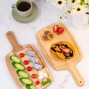 ظرف سرو مستطیل راکتی چوبی(2 مدل متنوع)